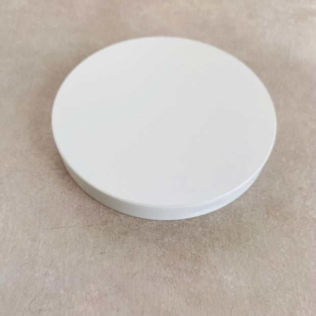 Extra Large Metal Candle Jar Lids - White pack of 12